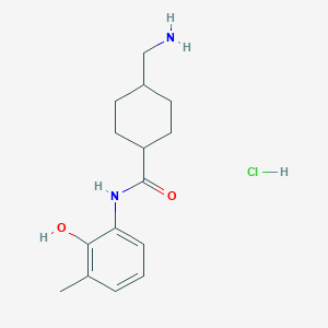 4-(aminomethyl)-N-(2-hydroxy-3-methylphenyl)cyclohexane-1-carboxamide hydrochloride