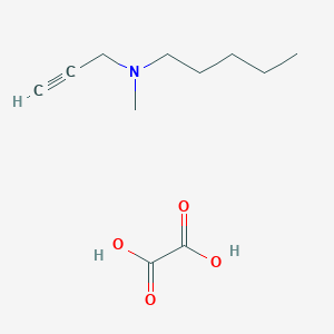 molecular formula C11H19NO4 B137925 1-Pentanamine, N-methyl-N-2-propynyl-, ethanedioate (1:1) CAS No. 143347-31-3