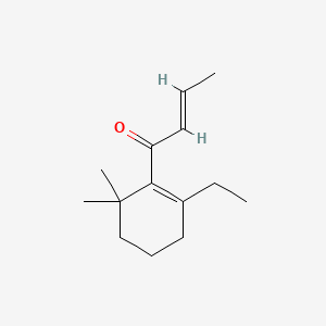 molecular formula C14H22O B13792516 2-Buten-1-one, 1-(2-ethyl-6,6-dimethyl-1-cyclohexen-1-yl)-, (2E)- CAS No. 57934-98-2