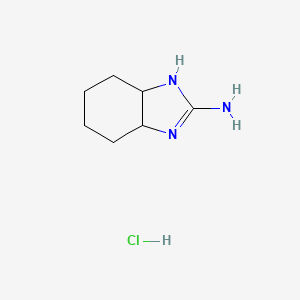 3a,4,5,6,7,7a-hexahydro-1H-1,3-benzodiazol-2-amine hydrochloride