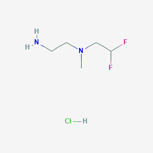 molecular formula C5H13ClF2N2 B1379253 (2-Aminoethyl)(2,2-difluoroethyl)methylamine hydrochloride CAS No. 1803583-72-3