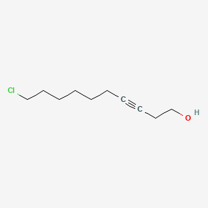molecular formula C10H17ClO B13792555 3-Decyn-1-ol, 10-chloro- CAS No. 71317-65-2