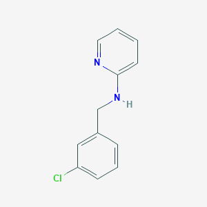 molecular formula C12H11ClN2 B13792568 N-[(3-chlorophenyl)methyl]pyridin-2-amine 