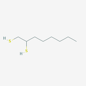 molecular formula C8H18S2 B13792572 1,2-Octanedithiol 