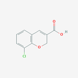 molecular formula C10H7ClO3 B13792580 8-Chloro-2H-chromene-3-carboxylic acid CAS No. 885270-80-4