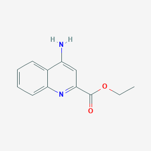molecular formula C12H12N2O2 B1379260 4-氨基喹啉-2-羧酸乙酯 CAS No. 142425-92-1