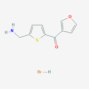[5-(Aminomethyl)-2-thienyl](3-furyl)methanone hydrobromide