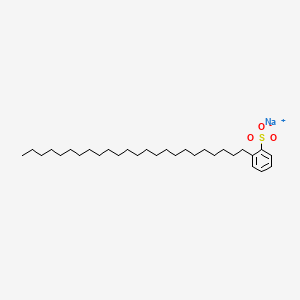 molecular formula C30H53NaO3S B13792613 Sodium tetracosylbenzenesulfonate 