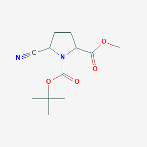 1-tert-Butyl 2-methyl 5-cyanopyrrolidine-1,2-dicarboxylate