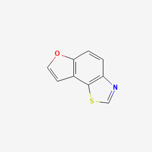 molecular formula C9H5NOS B13792660 Furo[2,3-g]benzothiazole 
