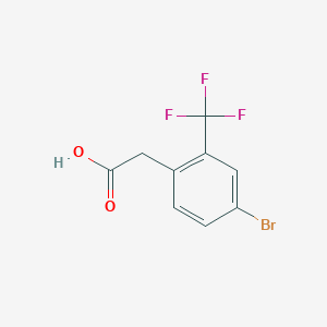 molecular formula C9H6BrF3O2 B1379269 4-Bromo-2-(trifluoromethyl)phenylacetic acid CAS No. 1214339-48-6