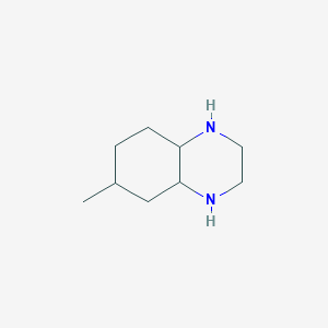 molecular formula C9H18N2 B13792710 6-Methyldecahydroquinoxaline CAS No. 6639-84-5