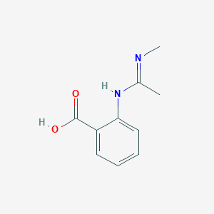molecular formula C10H12N2O2 B13792716 2-[(C,N-dimethylcarbonimidoyl)amino]benzoic acid CAS No. 65452-95-1