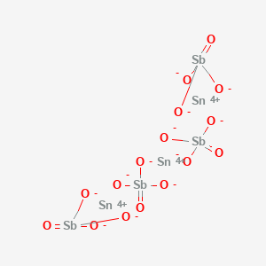 molecular formula O16Sb4Sn3 B1379272 Stannic antimonate CAS No. 12673-86-8