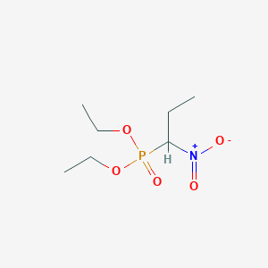 molecular formula C7H16NO5P B13792735 Diethyl(1-nitropropyl)phosphonate CAS No. 6329-58-4
