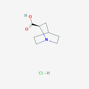 1-Azabicyclo[2.2.2]octane-2-carboxylic acid, hydrochloride, (R)-(9CI)