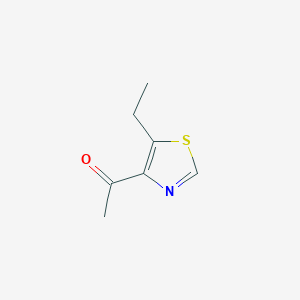 molecular formula C7H9NOS B13792768 Thiazole, acetyl-ethyl 