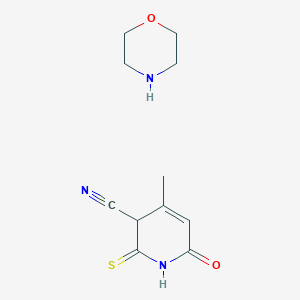 4-Methyl-6-oxo-2-sulfanyl-1,6-dihydropyridine-3-carbonitrile, morpholine