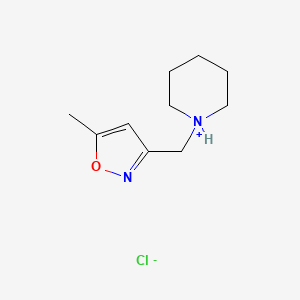 molecular formula C10H17ClN2O B13792787 3-(Piperidinomethyl)-5-methylisoxazole hydrochloride CAS No. 943-62-4