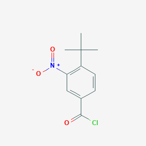 molecular formula C11H12ClNO3 B13792788 4-Tert-butyl-3-nitrobenzoyl chloride 