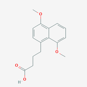 molecular formula C16H18O4 B13792789 4-(4,8-Dimethoxynaphthalen-1-yl)butanoic acid CAS No. 25178-78-3