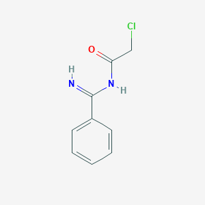 molecular formula C9H9ClN2O B13792795 Acetamide,2-chloro-N-(iminobenzyl)- 