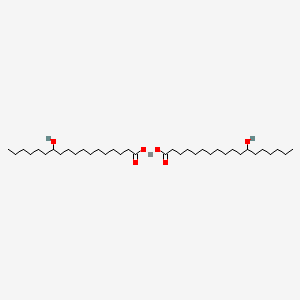 molecular formula C36H70O6Pb B13792888 Lead 12-hydroxyoctadecanoate CAS No. 65127-78-8