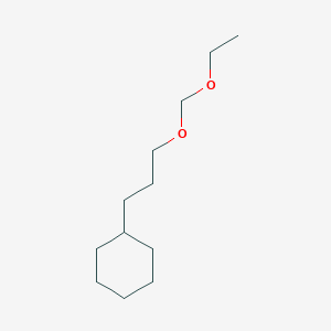 molecular formula C12H24O2 B13792895 Cyclohexane,[3-(ethoxymethoxy)propyl]- 