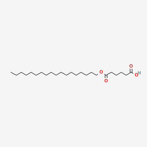 molecular formula C24H46O4 B13792913 Hexanedioic acid, octadecyl ester CAS No. 90604-96-9