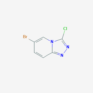 molecular formula C6H3BrClN3 B1379293 6-Bromo-3-chloro-[1,2,4]triazolo[4,3-a]pyridine CAS No. 1020036-34-3