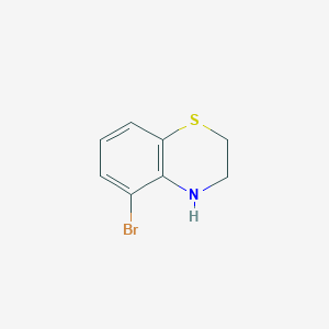 molecular formula C8H8BrNS B1379299 5-Bromo-3,4-dihydro-2H-benzo[b][1,4]thiazine CAS No. 183604-73-1