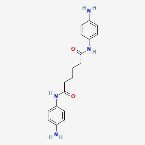 molecular formula C18H22N4O2 B13793007 N,N'-Bis(4-aminophenyl)adipamide CAS No. 26179-35-1