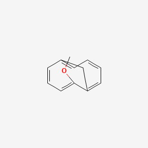 molecular formula C12H12O B13793024 Bicyclo(4.4.1)undeca-1,3,5,7,9-pentaene, 2-methoxy- CAS No. 58853-55-7