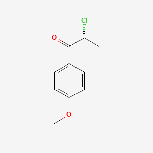 molecular formula C10H11ClO2 B13793076 (2R)-2-chloro-1-(4-methoxyphenyl)propan-1-one CAS No. 85277-58-3