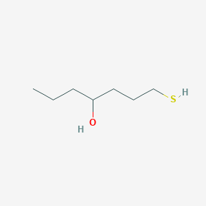 molecular formula C7H16OS B1379308 1-Sulfanylheptan-4-ol CAS No. 909256-29-7