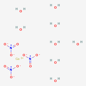 molecular formula GaH16N3O17 B13793091 Gallium(III) nitrate 8-hydrate 