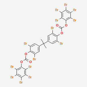 molecular formula C29H10Br14O6 B13793138 Carbonic acid, (1-methylethylidene)bis(2,6-dibromo-4,1-phenylene) bis(pentabromophenyl) ester CAS No. 71216-03-0