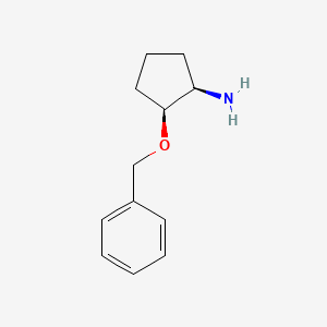 molecular formula C12H17NO B13793167 (1R,2S)-2-(Benzyloxy)cyclopentanamine 