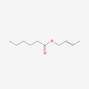 molecular formula C10H18O2 B13793170 Hexanoic acid, 2-butenyl ester CAS No. 94291-54-0