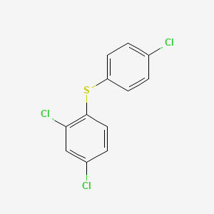 molecular formula C12H7Cl3S B13793171 Benzene, 2,4-dichloro-1-[(4-chlorophenyl)thio]- CAS No. 55759-88-1