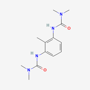 molecular formula C13H20N4O2 B13793175 3-[3-(Dimethylcarbamoylamino)-5-methylphenyl]-1,1-dimethylurea CAS No. 17607-23-7