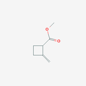 molecular formula C7H10O2 B13793180 Methyl 2-methylidenecyclobutane-1-carboxylate CAS No. 71092-56-3