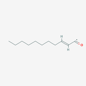 molecular formula C11H19O B13793215 Undecylenic acid, animal protein condensate 