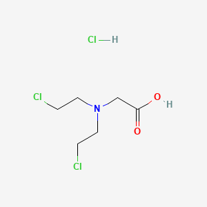 molecular formula C6H12Cl3NO2 B13793220 Glycine mustard CAS No. 2619-97-8