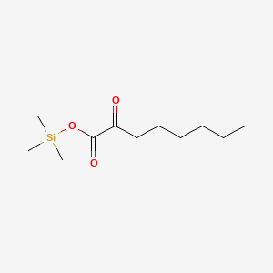 molecular formula C11H22O3Si B13793236 Trimethylsilyl 2-oxooctanoate CAS No. 74367-74-1