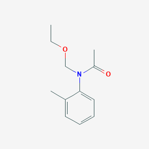 molecular formula C12H17NO2 B13793252 N-(Ethoxymethyl)-N-(2-methylphenyl)acetamide 