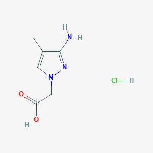 (3-Amino-4-methyl-1H-pyrazol-1-yl)acetic acid hydrochloride