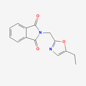 B1379331 2-[(5-ethyl-1,3-oxazol-2-yl)methyl]-2,3-dihydro-1H-isoindole-1,3-dione CAS No. 1461713-81-4