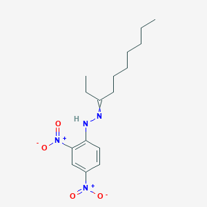 molecular formula C16H24N4O4 B13793312 3-Decanone (2,4-dinitrophenyl)hydrazone CAS No. 62758-09-2