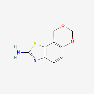 molecular formula C9H8N2O2S B13793361 9h-[1,3]Dioxino[4,5-g]benzothiazol-2-amine(9ci) CAS No. 60270-86-2